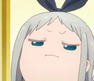 🕸 Anime, Dziewczyna, Wyraz, Nastrój, Słodkie, Zabawne telegram sticker