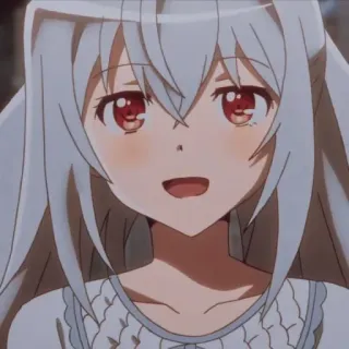 ☺️ anime, menina, desenho animado telegram sticker