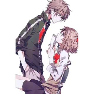 ☺️ Anime, Paar, Romantik, Cartoon, Beziehung, Illustration whatsapp sticker