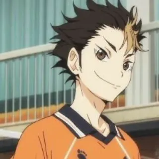 🙀 Nishinoya Yuu Haikyuu!! Anime, Haikyuu, Nishinoya Yuu, Siatkówka, Manga telegram sticker