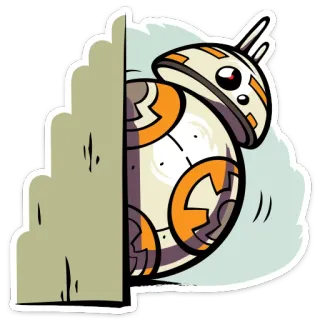 🤖 BB-8 Star Wars BB-8, droïde, Star Wars, robot, science-fiction telegram sticker