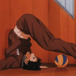 🎭 anime, volleyball, sport, character, athlete telegram sticker
