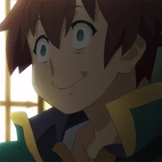 🛡 Kazuma Satou Konosuba 动漫, 角色, 搞笑, 坏笑, 为美好的世界献上祝福！ telegram sticker