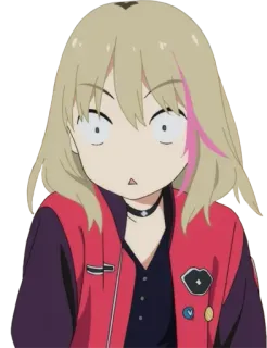 😯 Anime, geschockt, Cartoon, Manga, Mädchen, überrascht telegram sticker
