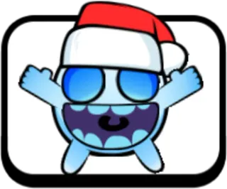 💦 mignon, dessin animé, Noël, fête, monstre telegram sticker