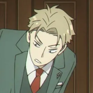 😋 Loid Forger Spy x Family anime, spy, character, serious, man, spy x family, loid forger telegram sticker