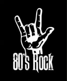🤟 80's Rock ยุค 80, ร็อค, ดนตรี, ท่าทางมือ, ร็อคยุค 80, สัญลักษณ์ร็อค telegram sticker