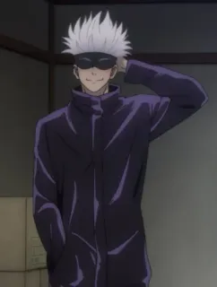 🤍 Satoru Gojo Jujutsu Kaisen anime, manga, gojo, satoru, jujutsu whatsapp sticker