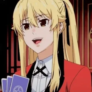 🦮 Mary Saotome Kakegurui Anime, Kakegurui, Mary Saotome, Apuestas, Personaje, Dibujos animados telegram sticker