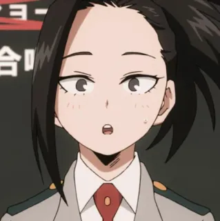 🖤 Momo Yaoyorozu My Hero Academia Anime, My Hero Academia, Momo Yaoyorozu, Personaggio, Fanart telegram sticker