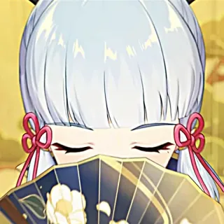 ❄️ Kamisato Ayaka Genshin Impact Anime, Game, Waifu, Imut, Cewek, Penggemar telegram sticker