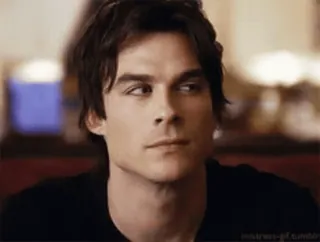 🩸 Damon Salvatore The Vampire Diaries vampire, tv series, attractive, eye roll, handsome, sarcastic telegram sticker