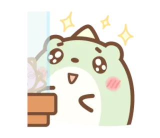 🥺 Desenho animado, Animal, Fofo, Kawaii, Adesivo, Urso, Ilustração telegram sticker
