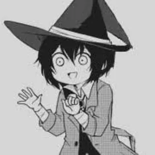 🍃 anime, cartoon, witch, halloween, chibi telegram sticker