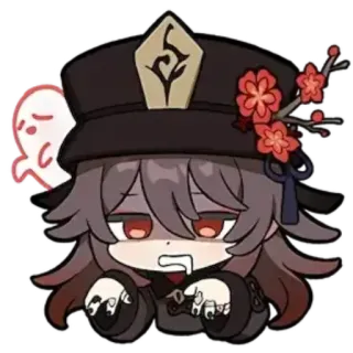 👹 Hu Tao Genshin Impact Anime, Genshin Impact, Hu Tao, Lindo, Videojuego, Personaje telegram sticker