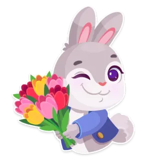 C 8 Марта! Яндекс telegram stickers