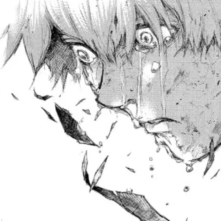 ⛓ anime, mangá, chorando, triste, emocional, choroso telegram sticker