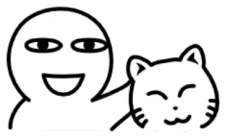 😀 Cartoon, Katze, lächelnd, glücklich, Figur, lustig telegram sticker