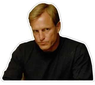 😠 Woody Harrelson знаменитость, актер, портрет, вуди харрельсон telegram sticker