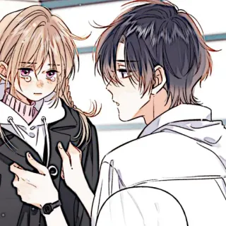 📼 Anime, Manga, Paar, Cartoon, Figuren, Kunst whatsapp sticker