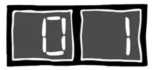 ❌ 10 Zahl, digital, Null, Eins, Mathematik telegram sticker