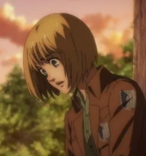 🌟 Armin Arlert Attack on Titan Anime, L'Attacco dei Giganti, Armin Arlert, Personaggio, Manga, Fanart telegram sticker