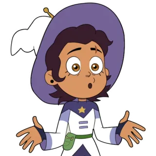 😮‍💨 Luz Noceda The Owl House cartoon, witch, surprised, Luz Noceda, The Owl House telegram sticker