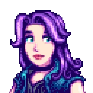 😐 Abigail Stardew Valley Stardew Valley, Abigail, videojuego, pixel art, personaje telegram sticker