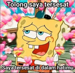 ➖ Spongebob Tolong saya tersesat
Saya tersesat di dalam hatimu Spongebob, Meme, Dessin animé, Coeurs, Amour, Mignon telegram sticker