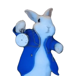 ⏱️ White Rabbit Alice in Wonderland telegram sticker