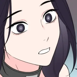 😲 anime, femme, fille, portrait, mignon, femme whatsapp sticker