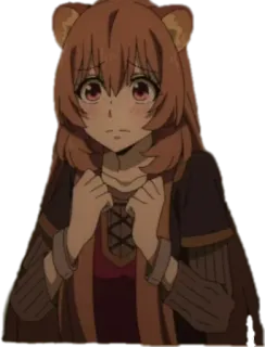 ☹️ Raphtalia The Rising of the Shield Hero Anime, Raphtalia, The Rising of the Shield Hero, carina, Tanuki telegram sticker