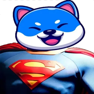 🦸‍♂️ Superman superman, dog, cartoon, superhero, funny, sticker whatsapp sticker