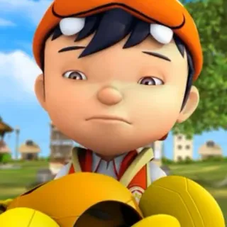 ⚡️ BoBoiBoy การ์ตูน, เด็กผู้ชาย, ตัวละคร, เศร้า, อารมณ์เสีย telegram sticker
