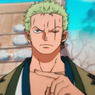 🌽 Roronoa Zoro One Piece anime, one piece, roronoa zoro, character, swordsman, pirate, fiction, action telegram sticker