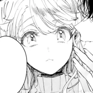 🥺 Anime, Manga, Portret, Dziewczyna, Ilustracja telegram sticker