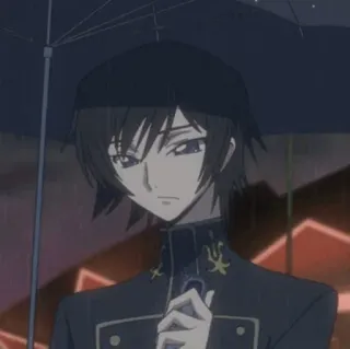 🥀 Lelouch Lamperouge Code Geass 애니메이션, 캐릭터,  를르슈, 코드 기아스, 만화, 일본 애니 telegram sticker