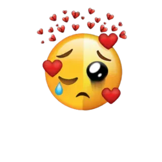 💔 Emoji, Triste, Piangere, Cuore spezzato, Crepacuore, Sticker Emoji telegram sticker