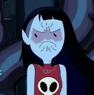 🖤 Marceline Adventure Time мультфильм, вампир, Марселин, Время приключений, анимация telegram sticker