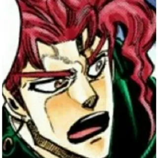 ❓ Kakyoin Noriaki JoJo's Bizarre Adventure Anime, Manga, Kakyoin, JoJo's Bizarre Adventure, Postać telegram sticker