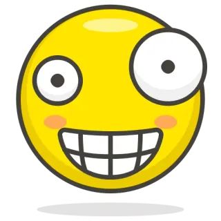 🙃 emoji, smiley, faccia, cartone animato, sciocco, divertente, espressione, fumetto, felice telegram sticker