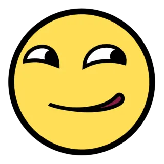😏 sorrisetto, faccina, emoji, meme telegram sticker