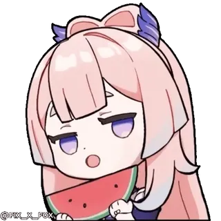 😋 Sangonomiya Kokomi Genshin Impact whatsapp sticker