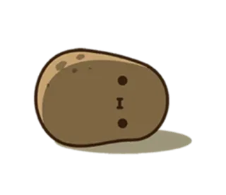 😐 Kartoffel, Cartoon, Essen, Gemüse telegram sticker