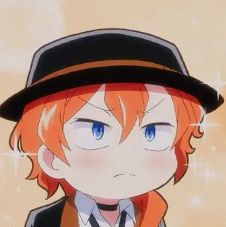 🥐 Chuuya Nakahara Bungou Stray Dogs Anime, Chibi, Bungou Stray Dogs, Chuuya, Nakahara, Charakter whatsapp sticker