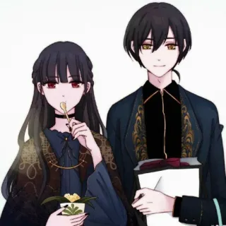 ❤️ пара, романтика, любовь, аниме, манга, персонажи, искусство telegram sticker