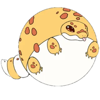 😏 Gecko, Tier, süß, Leopardgecko, Haustier telegram sticker
