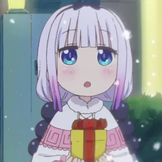 ☁️ Kanna Kamui Miss Kobayashi's Dragon Maid Anime, Drago, Carino, Kanna, Kanna Kamui, Regalo telegram sticker
