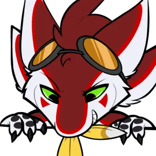 🥞 Furry, Animal, Desenho Animado, Antropomórfico, Raposa, Personagem, Óculos telegram sticker