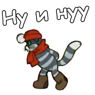 Зима в Простоквашино :: @animesticks whatsapp stickers